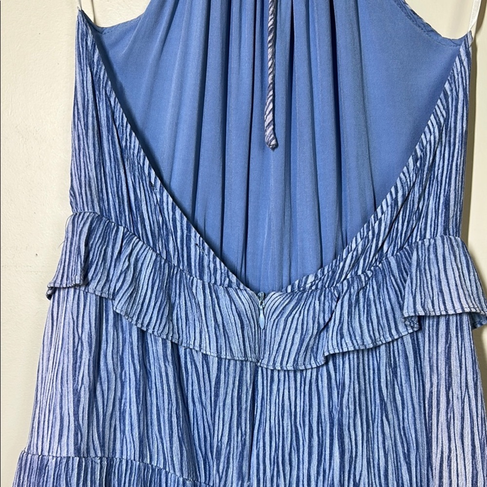 Lulu's Downright Darling Light Blue Ruffled Halter Mini Dress - XS - Picture 7 of 12